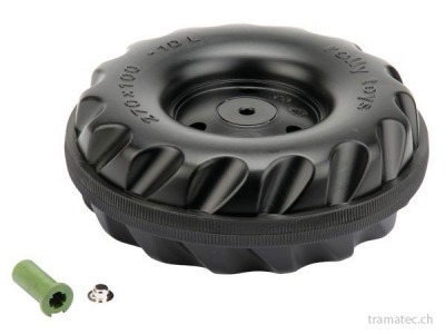 Rolly Toys Ersatzteil Vorderrad mit Laufreifen 270 x 100