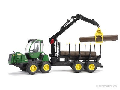 Bruder John Deere 1210E Rückezug mit 4..
