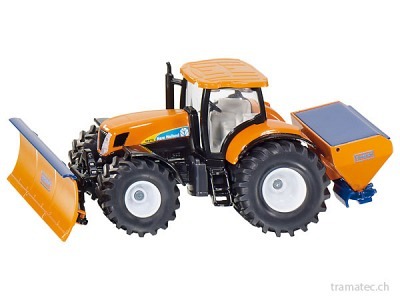 SIKU 2940 Traktor mit Räumschild und Salzstreuer