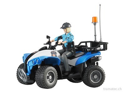 Bruder Polizei-Quad mit Polizistin und Ausstattung