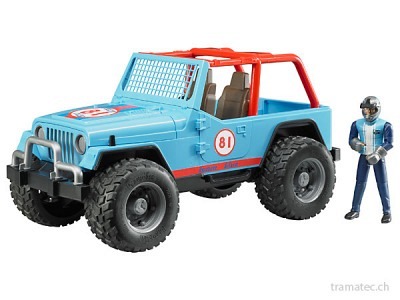 Bruder Jeep Cross country racer blau m..