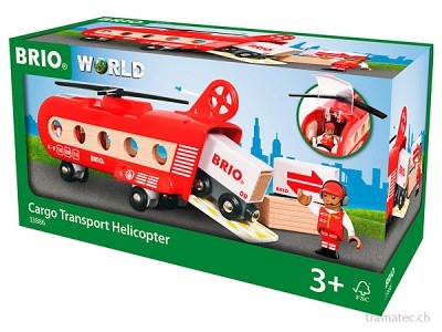 BRIO Eisenbahn-Transporthelicopter