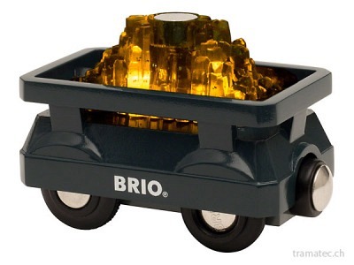 BRIO Goldwaggon mit Licht