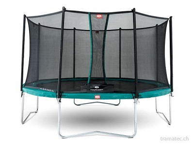 BERG Trampolin Favorit Green 330 + Sicherheitsnetz Comfort