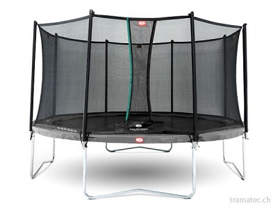 BERG Trampolin Favorit Grey 430 + Sicherheitsnetz Comfort