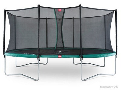 BERG Trampolin Grand Favorit Regular 520 Green + Sicherheitsnetz Comfort