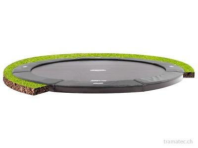 BERG Trampolin FlatGround Champion Grey 380