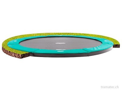 BERG Trampolin FlatGround Champion Green 380