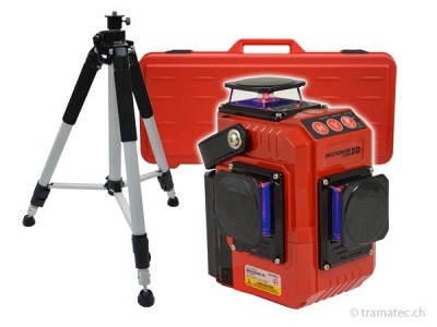 FUTECH 3D-Kreuzlaser MC3D Rot Case Set