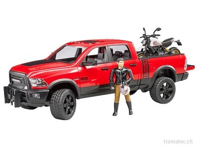 Bruder RAM 2500 Power Wagon mit Ducati..