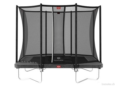 BERG Trampolin Ultim Favorit Regular 280 Grey + Sicherheitsnetz Comfort