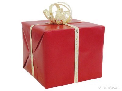Geschenkverpakung Rot-Gold