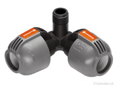 GARDENA Sprinklersystem L-Stück 25 mm x 1/2"-Aussengewinde
