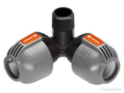 GARDENA Sprinklersystem L-Stück 25 mm x 3/4"-Aussengewinde