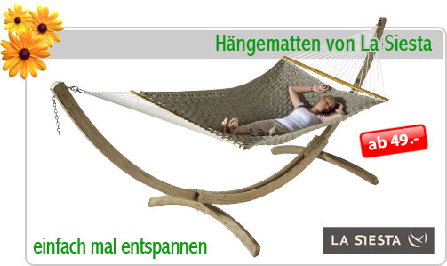 Hängematte la Siesta, Schaukel, Hängemattengestell
