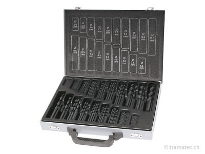 KRAFTWERK 170-t. Spiralbohrer-Magazin HSS 1-10 mm