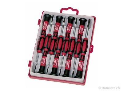 KRAFTWERK 8-t. Präzisions-Schraubendrehersatz -/+