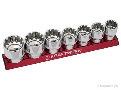 KRAFTWERK 7-t. COMBI-Stecknusssatz MAGALU 1/2'