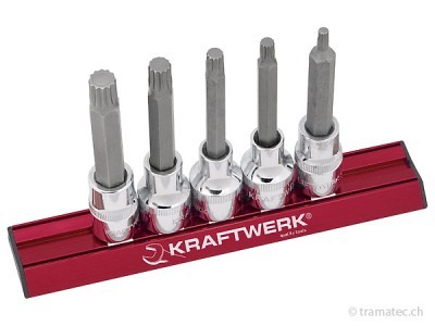 KRAFTWERK 5-t.XZN-Bit-Steckn.satz 70mm MAGALU 1/2'