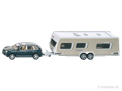 SIKU 2542 PKW mit Wohnwagen