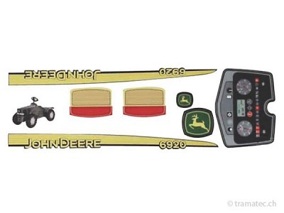 Rolly Toys Ersatzteil Aufkleber für John Deere 6920