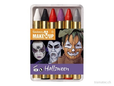Fasnacht Schminkstifte Halloween 6x