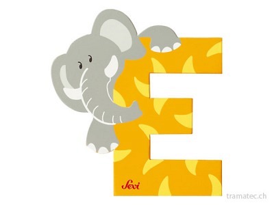 Sevi Buchstabe E Elefant 10cm ass.