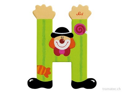 Sevi Buchstabe Clown H 10cm