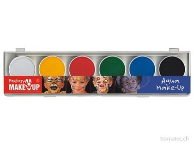 Fasnacht Aqua Malkasten 6 Farben