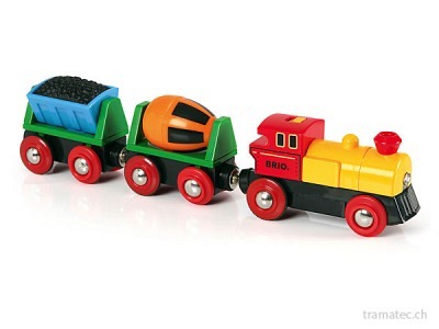 BRIO Zug mit Batterie Lok