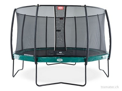 BERG Trampolin Elite Green 330 + Sicherheitsnetz Deluxe