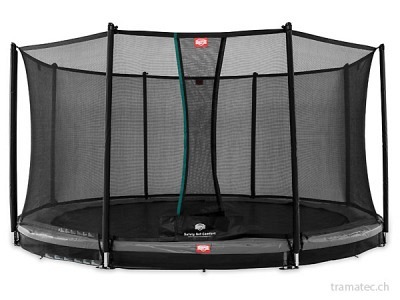 BERG Trampolin InGround Favorit Grey 330   Sicherheitsnetz Comfort