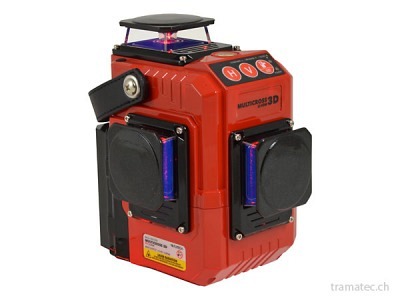 FUTECH 3D-Kreuzlaser MC3D Rot Case Set
