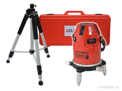 FUTECH Kreuzlinienlaser MC8 HPSV Rot Case Set