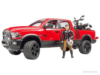 Bruder RAM 2500 Power Wagon mit Ducati..