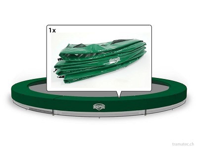 BERG Trampolin Ersatzteil Schutzrand InGround Elite 330, grün