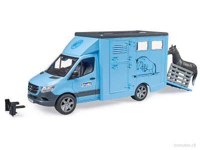 Bruder Mercedes Benz Sprinter mit Tiertransporter - 02674