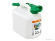 STIHL Benzinkanister 5 Liter, transparent